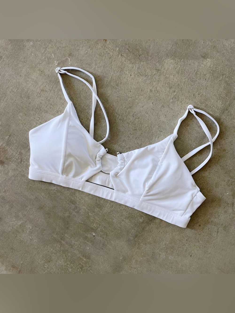 garage white bikini top S